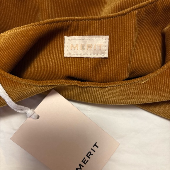 MERIT Tan Velvet Shoulder Bag - Picture 5 of 6